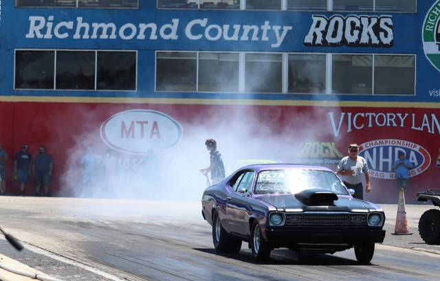 
			
				                                A car does tire burnouts at the starting line before one of the races for MOPARS at the Rock at Rockingham Dragway on July 11, 2020.
                                 Neel Madhavan | Daily Journal File Photo

			
		