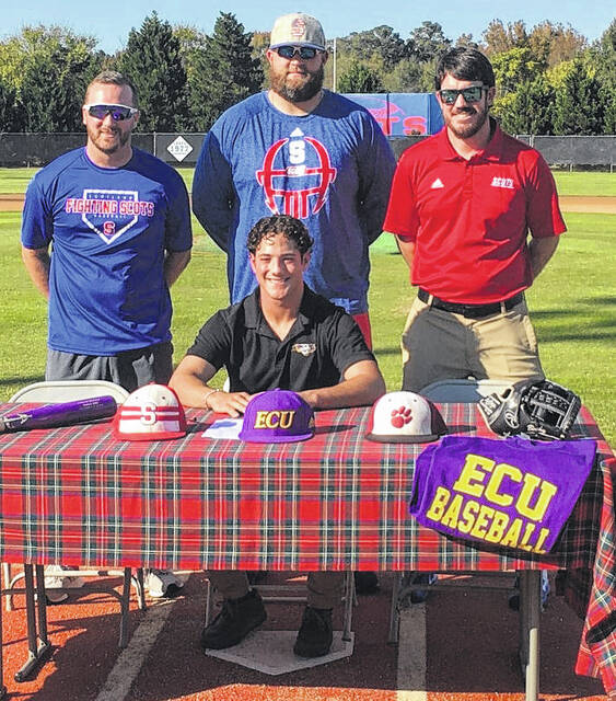 Byrd signs to play baseball for East Carolina Laurinburg Exchange