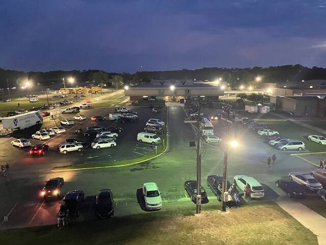 Aerial View Of Stadium With People And 49ERS Players And Fireworks