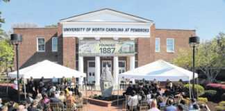 
			
				                                Opportunity and an intense pride resonated with many who spoke at The University of North Carolina at Pembroke Founders’ Day event on March 14. Several of the university’s oldest living alumni were recognized during the ceremony.
                                 Courtesy photos

			
		